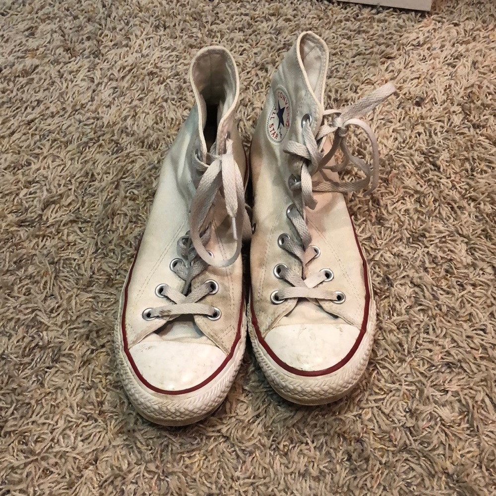 all white converse